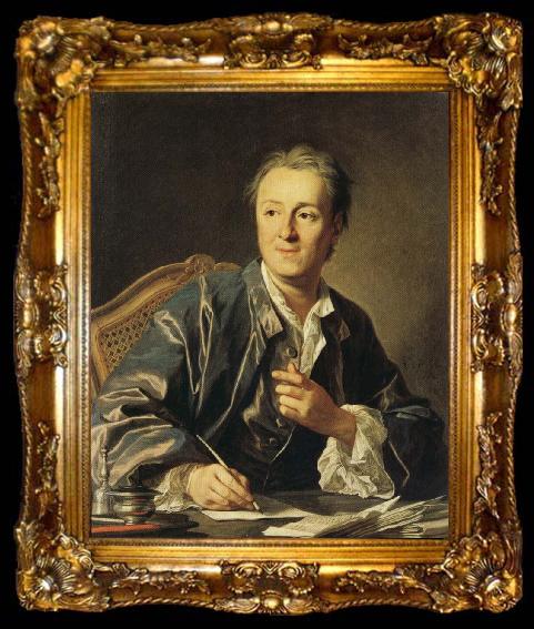 framed  LOO, Carle van Portrait of Diderot, ta009-2